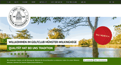 Desktop Screenshot of golfclub-wilkinghege.de